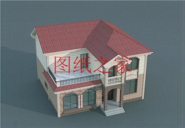 6套二層別墅設計圖，外觀美麗大方，經濟實用型住宅。