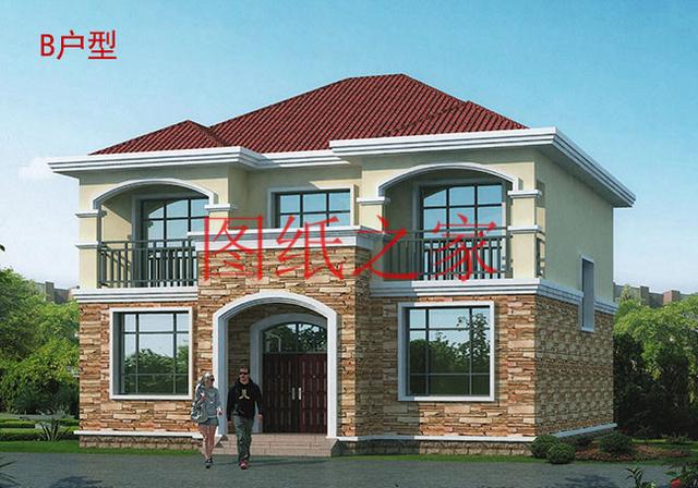 二層農村自建房，外觀新穎獨特，您的建筑在村里獨一無二