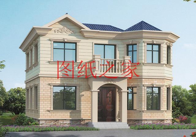 二層別墅設計圖，外觀新穎漂亮、布局科學合理，您的首選！