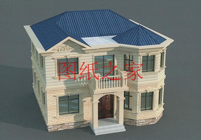 二層別墅設計圖，外觀新穎漂亮、布局科學合理，您的首選！