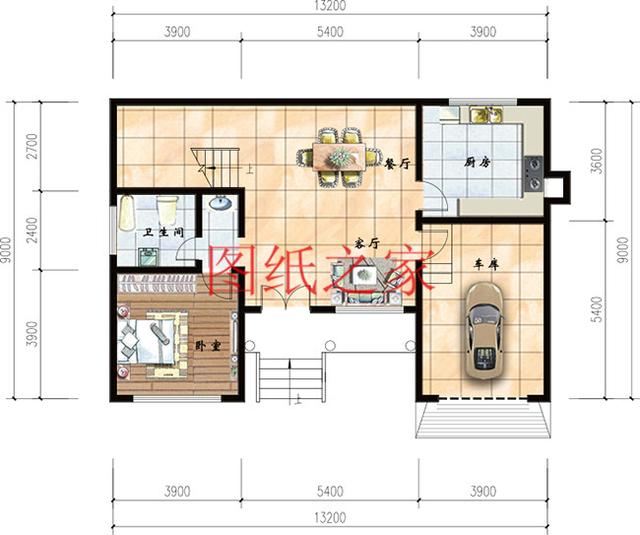 二層別墅設計圖，外觀新穎漂亮、布局科學合理，您的首選！