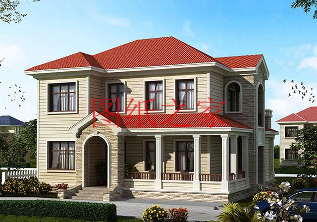 二層別墅設計圖，外觀新穎漂亮、布局科學合理，您的首選！