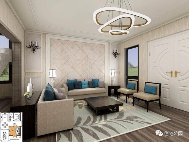 現代別墅設計圖，外觀造型簡單大方，藝術感十足。