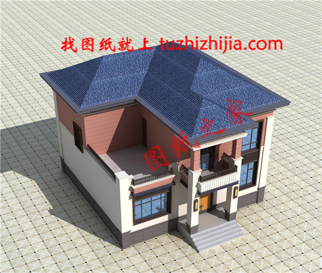 農(nóng)村最好看兩層小樓圖及全套CAD施工圖紙，新中式風(fēng)格，簡潔大氣