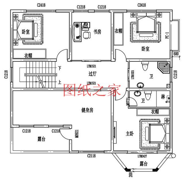 6款農村三層別墅設計圖，實用性強，居住舒適
