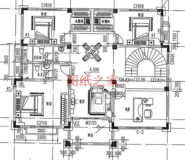 6款農村三層別墅設計圖，實用性強，居住舒適