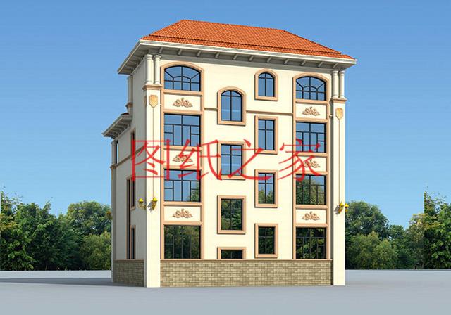 非常豪華大氣的農村四層別墅設計圖，建成之后肯定人人羨慕