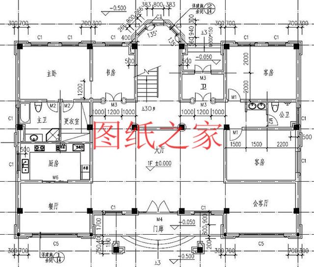非常豪華大氣的農村四層別墅設計圖，建成之后肯定人人羨慕