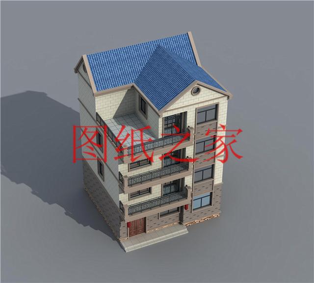 非常豪華大氣的農村四層別墅設計圖，建成之后肯定人人羨慕