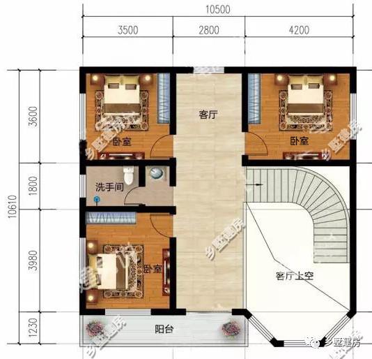 曬奢侈品不如曬別墅，這兩款別墅設計圖造價只要30萬，經典大氣又實用