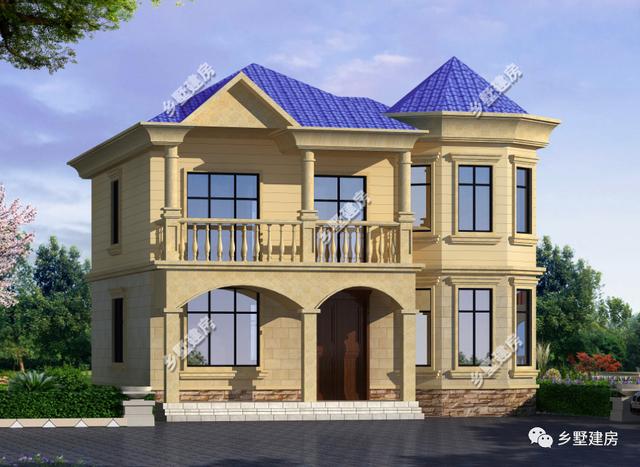 曬奢侈品不如曬別墅，這兩款別墅設計圖造價只要30萬，經典大氣又實用