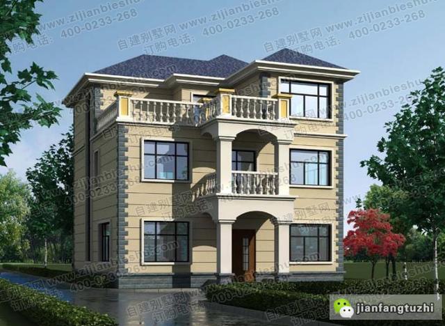 5款十分受歡迎的三層農村自建房（全套）施工效果圖，占地面積約130㎡