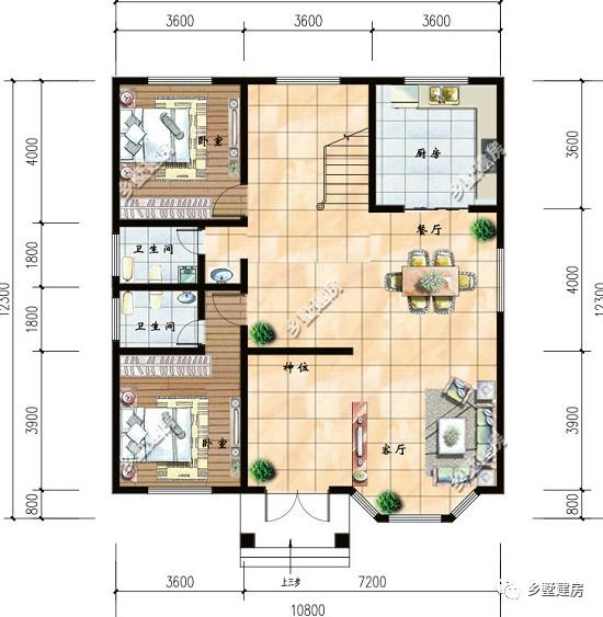 豪氣十足的農村別墅設計圖，有錢、有地，就是這么任性！