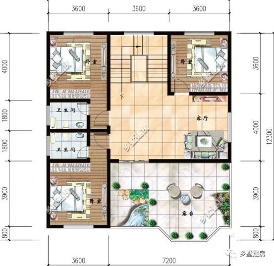 豪氣十足的農村別墅設計圖，有錢、有地，就是這么任性！