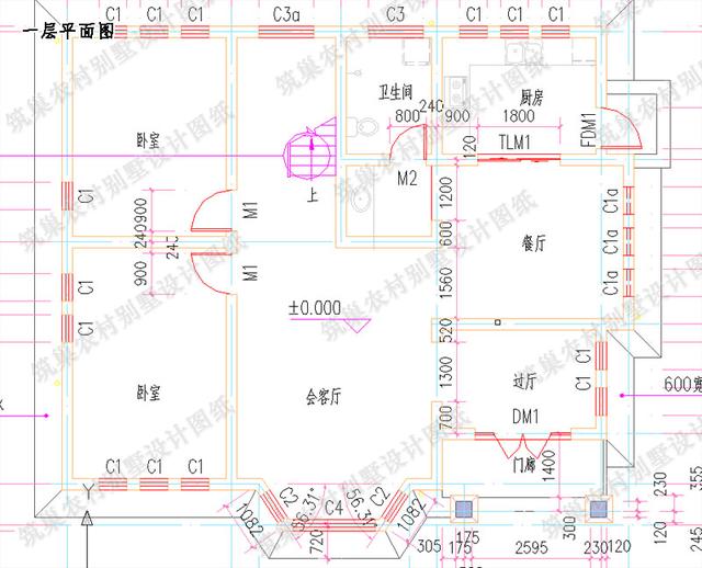 5款二層占地120㎡左右農村別墅全套設計施工圖，造價都在30萬以內