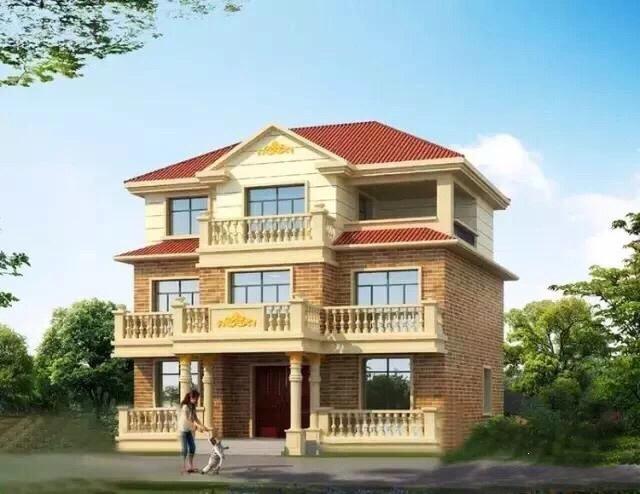 三層精美別墅設計圖，12×15米，戶型方正，會讓人住的非常舒服