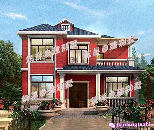 10月最新出爐的二層農村自建別墅設計圖，最小占地100平，最大180平