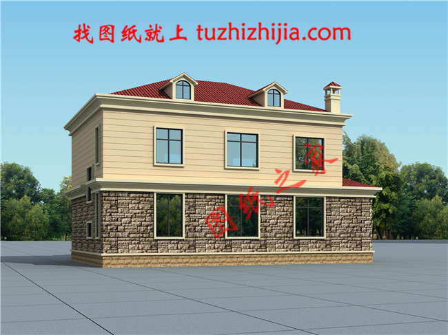 二層農村房子圖片及全套施工圖紙，占地150平面左右