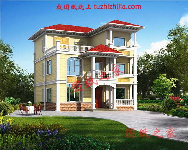 三層30萬別墅圖片大全，漂亮實用造價低，大家都喜歡