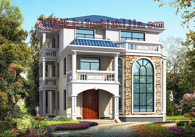 三層30萬別墅圖片大全，漂亮實用造價低，大家都喜歡