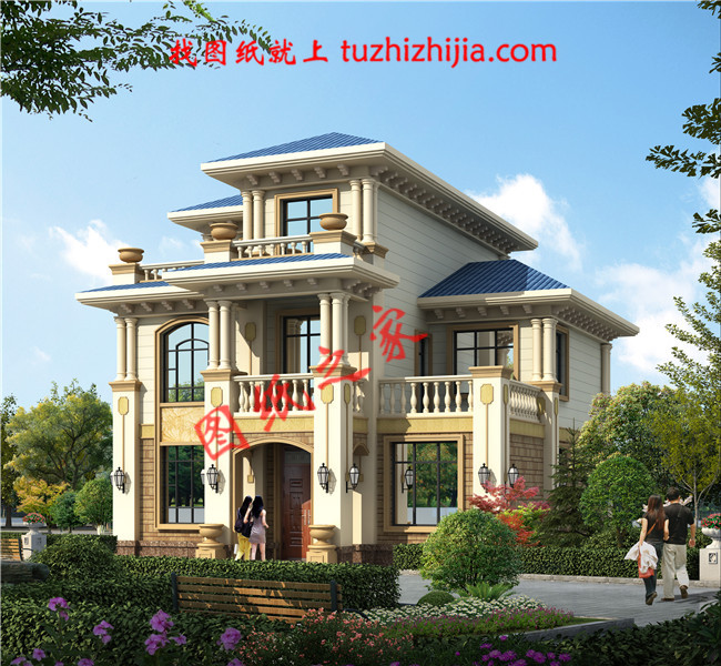 最好看的農村三層樓房設計圖,占地113平米,小平米大格局