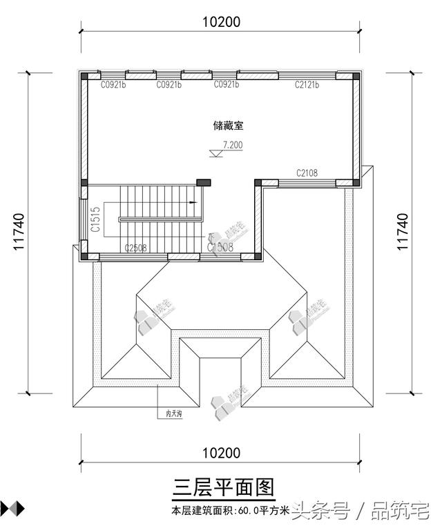 三層簡歐別墅設計圖，舒適合理，適合小宅基地的家庭建造