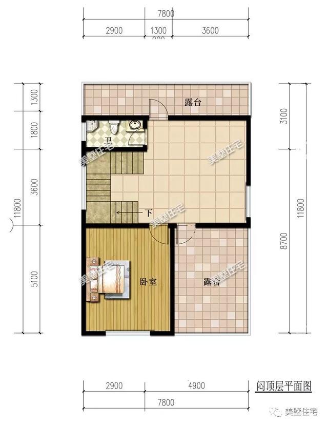 這款小面積別墅設(shè)計圖，外觀美造價低，深受大家喜歡