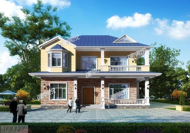 二層精美別墅設計圖，溫馨舒適，外觀極具美感