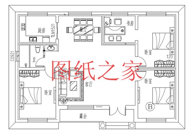 今年最熱銷的幾款一層別墅設(shè)計(jì)圖，造型時尚、方便宜居