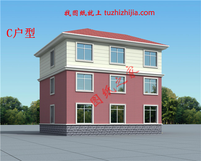 農村二層半別墅設計圖，簡單實用，造價低