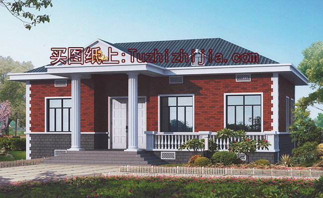 實(shí)用的農(nóng)村12萬(wàn)自建一層平房圖，建成之后不比小洋樓差！