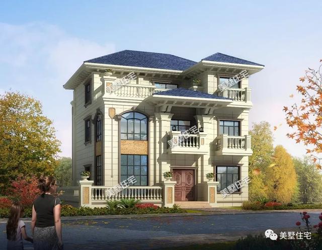 三層歐式別墅設計圖，體面大氣，8臥4衛帶棋牌室，超級贊的房子