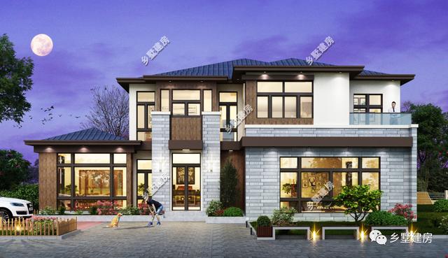 精選3套豪華農村別墅設計圖推薦，外觀精致，內部豪氣十足