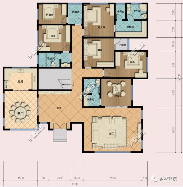 精選3套豪華農村別墅設計圖推薦，外觀精致，內部豪氣十足