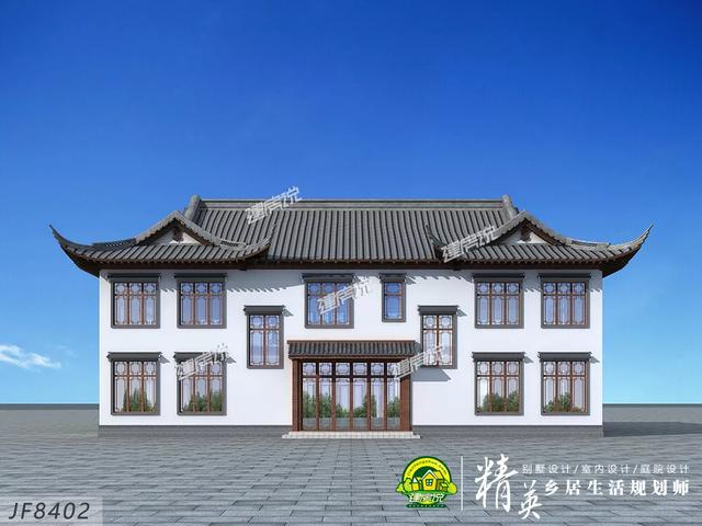 中式四合院別墅設計圖，建棟好別墅，造福幾代人