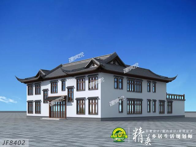 中式四合院別墅設計圖，建棟好別墅，造福幾代人