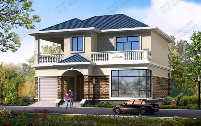 經(jīng)典二層帶車庫別墅設(shè)計圖，越是經(jīng)典越有韻味