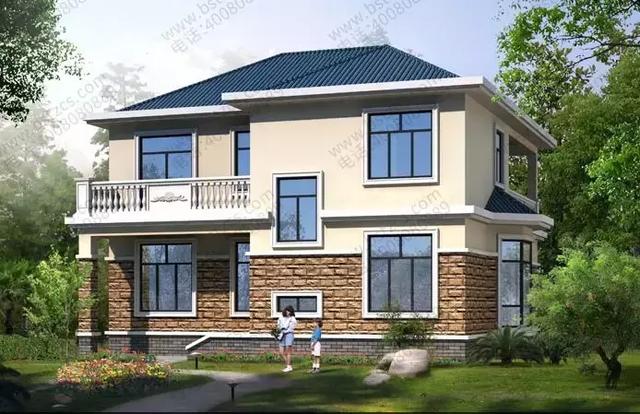 經(jīng)典二層帶車庫別墅設(shè)計圖，越是經(jīng)典越有韻味