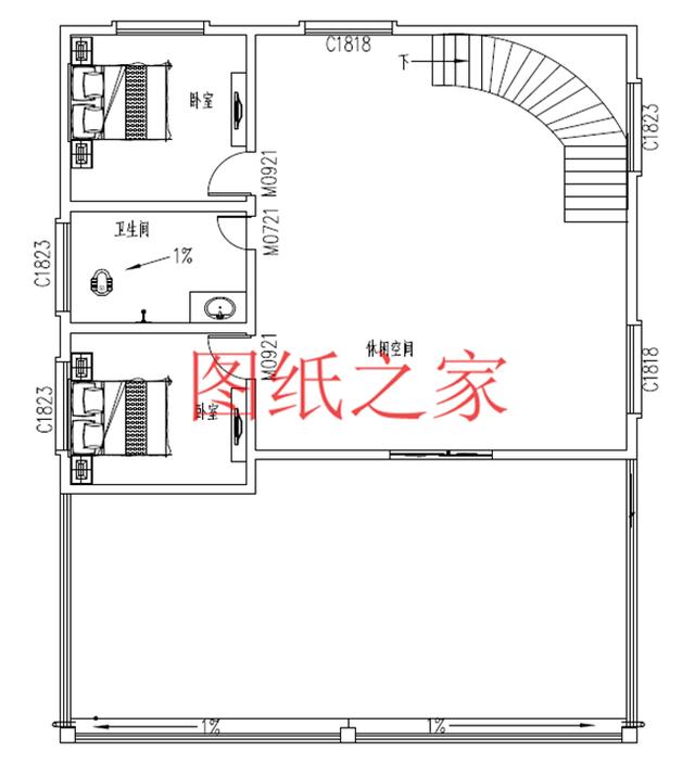 農村四層別墅設計圖，層數多，空間大，適合人口多的家庭