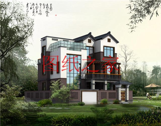 農村四層別墅設計圖，層數多，空間大，適合人口多的家庭