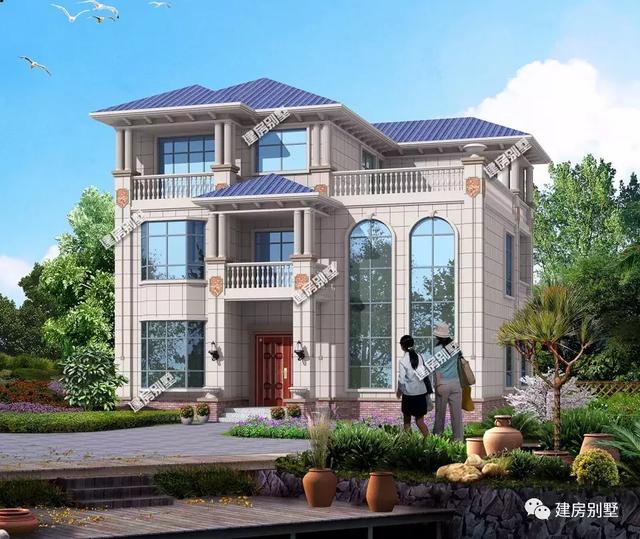 推薦三款簡歐式風格的農村自建房設計圖，戶型超棒，內外都沒得挑