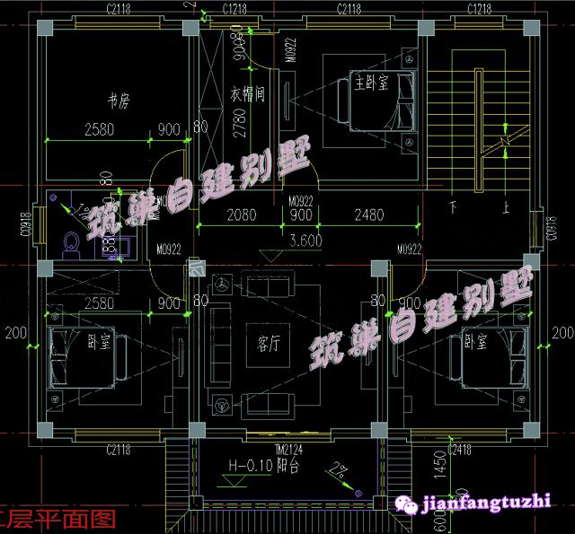 3套三層農村別墅戶型設計圖帶外觀圖，簡約大方，這樣的設計包你滿意