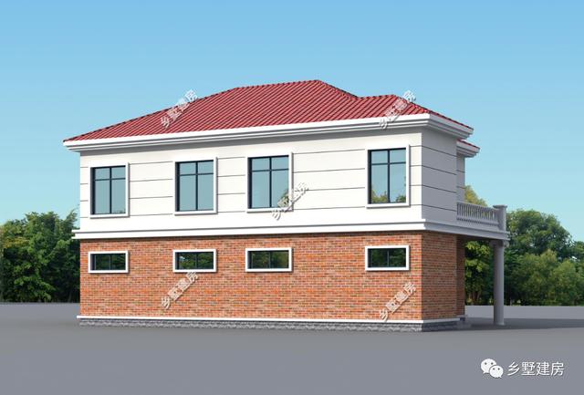 2層新農村自建房設計圖，想要建房的這個戶型可以做參考