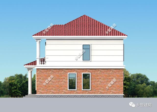 2層新農村自建房設計圖，想要建房的這個戶型可以做參考