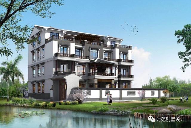 復式四層雙拼中式別墅，帶旋轉樓梯和露臺，是大家庭的最佳選擇