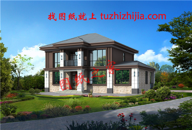 兩層20萬農村自建房設計圖,經典農村建房款式,越看越有韻味