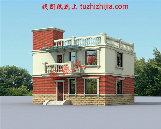 超好看的平頂二層樓圖片大全，比坡屋頂更經濟實惠！