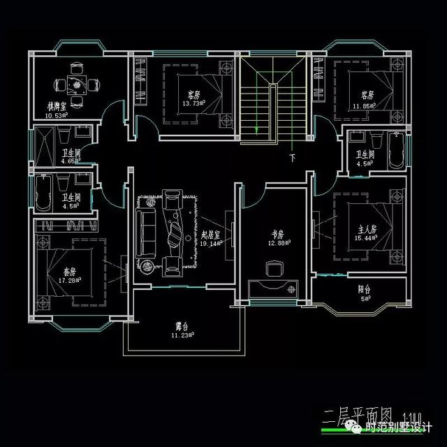 簡潔二層歐式別墅設計圖，低調、簡潔、田園、舒適，適合自建