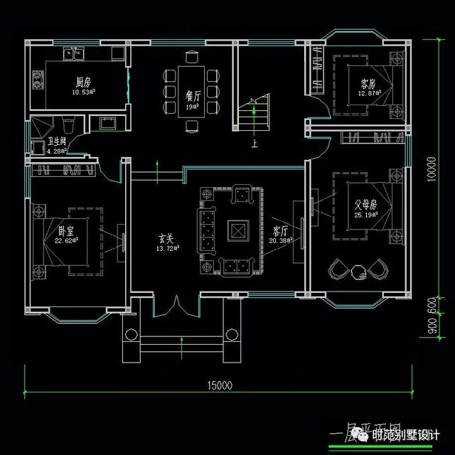 簡潔二層歐式別墅設計圖，低調、簡潔、田園、舒適，適合自建