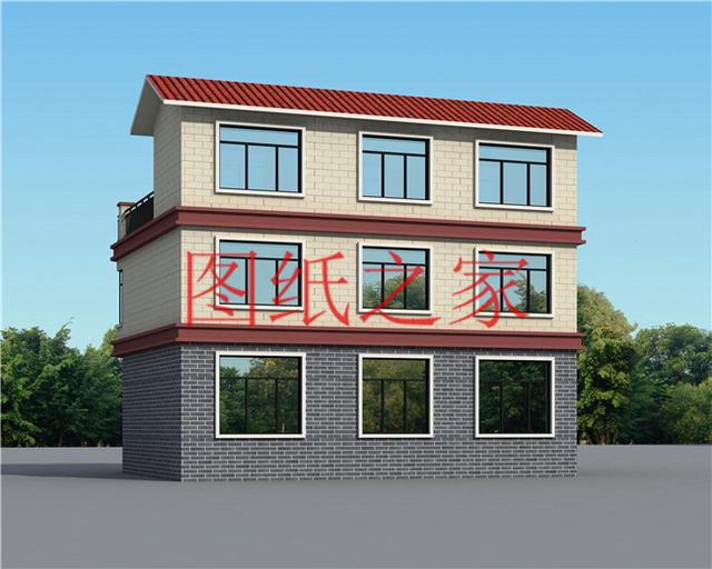 6款農村三層別墅設計圖，建房子最重要的是實用性